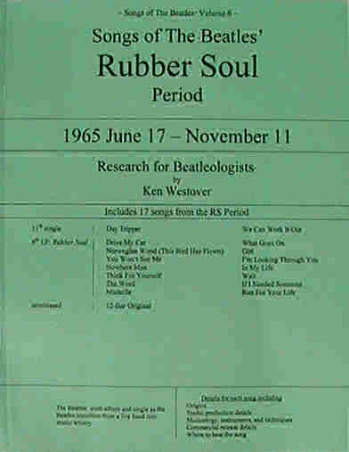 Photo of cover of Songs of The Beatles' Rubber Soul Period
